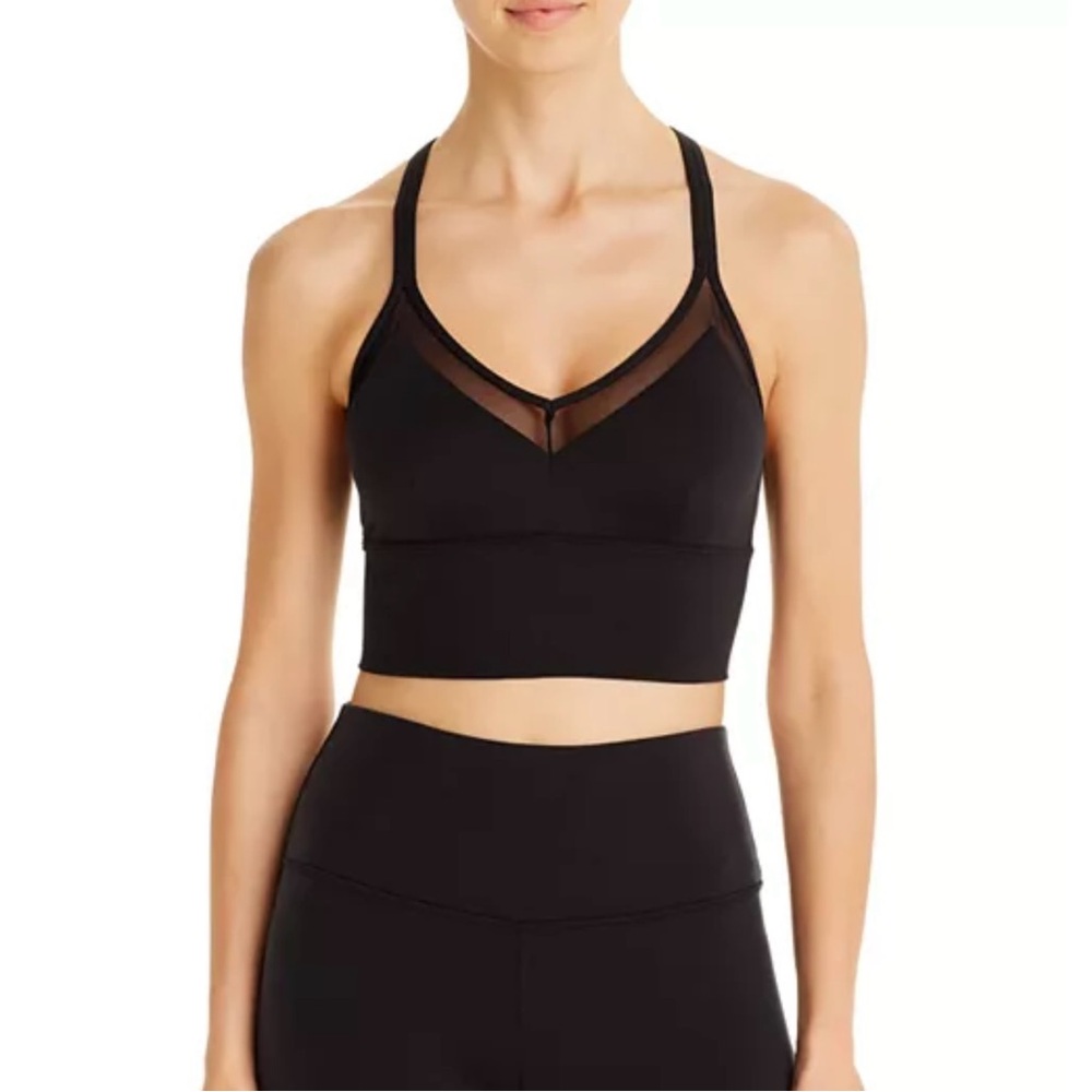 Alo Yoga Sneak Long Bra in Black - Size S - Picture 2 of 14